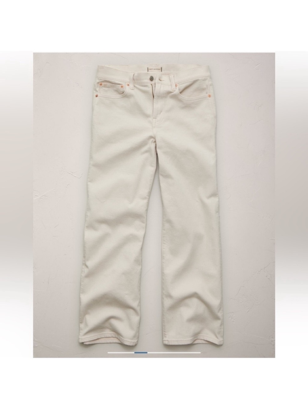 American Eagle NWT AE77 Premium Bootcut Crop Jeans Size 30 Regular in Stone - Picture 3 of 16